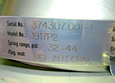 Used Flowserve 1917P2 Valves/Fittings New Hampshire US | Bitter End Trading #1452875