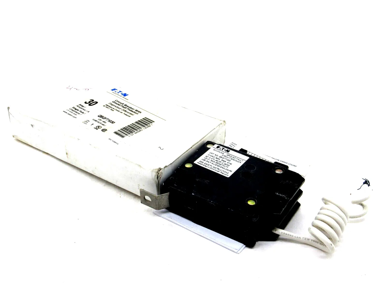 NEW EATON QBGFT1030 CIRCUIT BREAKER 120V-60HZ