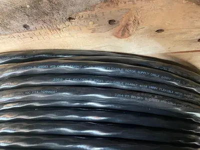 Belden # 29503 Wire 10AWG 3C XLPE Foil Braided Shielded Cable Aprox 608' (5687)