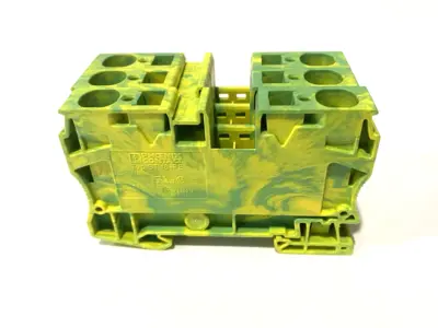 USED PHOENIX CONTACT PROTECTIVE CONDUCTOR TERMINAL BLOCK 3036165 LOT OF 3
