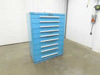 Nu-Era Modular Tool Storage Cabinet 9 Drawer 45x28x61" Vidmar Stanley Lista