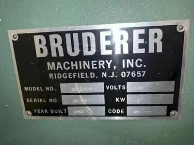 4.7" X .040" BRUDERER MODEL #12120B 19 ROLL PRECISION LEVELER & DOUBLE END UNCOILER: STOCK 13024