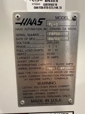 2006 HAAS TL-2 CNC Lathes | GMT (13)