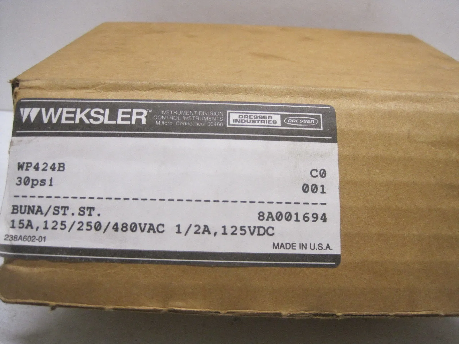 New Weksler WP424B Snap Action Switch