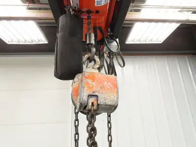 1 Ton 2000Lb Manual Chain Fall Hand Hoist 21' 4" Lift