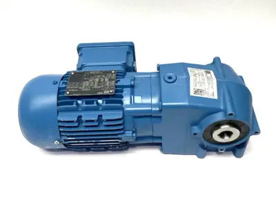 USED WEG HELICAL WORM GEARED MOTOR 19016014