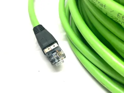 USED BECKHOFF DOUBLE ENDED ETHERCAT POWER CABLE RJ45/M12 30M