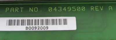USED HONEYWELL 04349500 TERMINATION BOARD