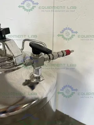 USED ALLOY PRODUCTS 30 LITER STAINLESS STEEL PRESSURE VESSEL 115PSI
