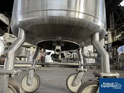 USED Northland 40 Gal Northland Stainless Reactor Body, 316 S/S, 100/100#