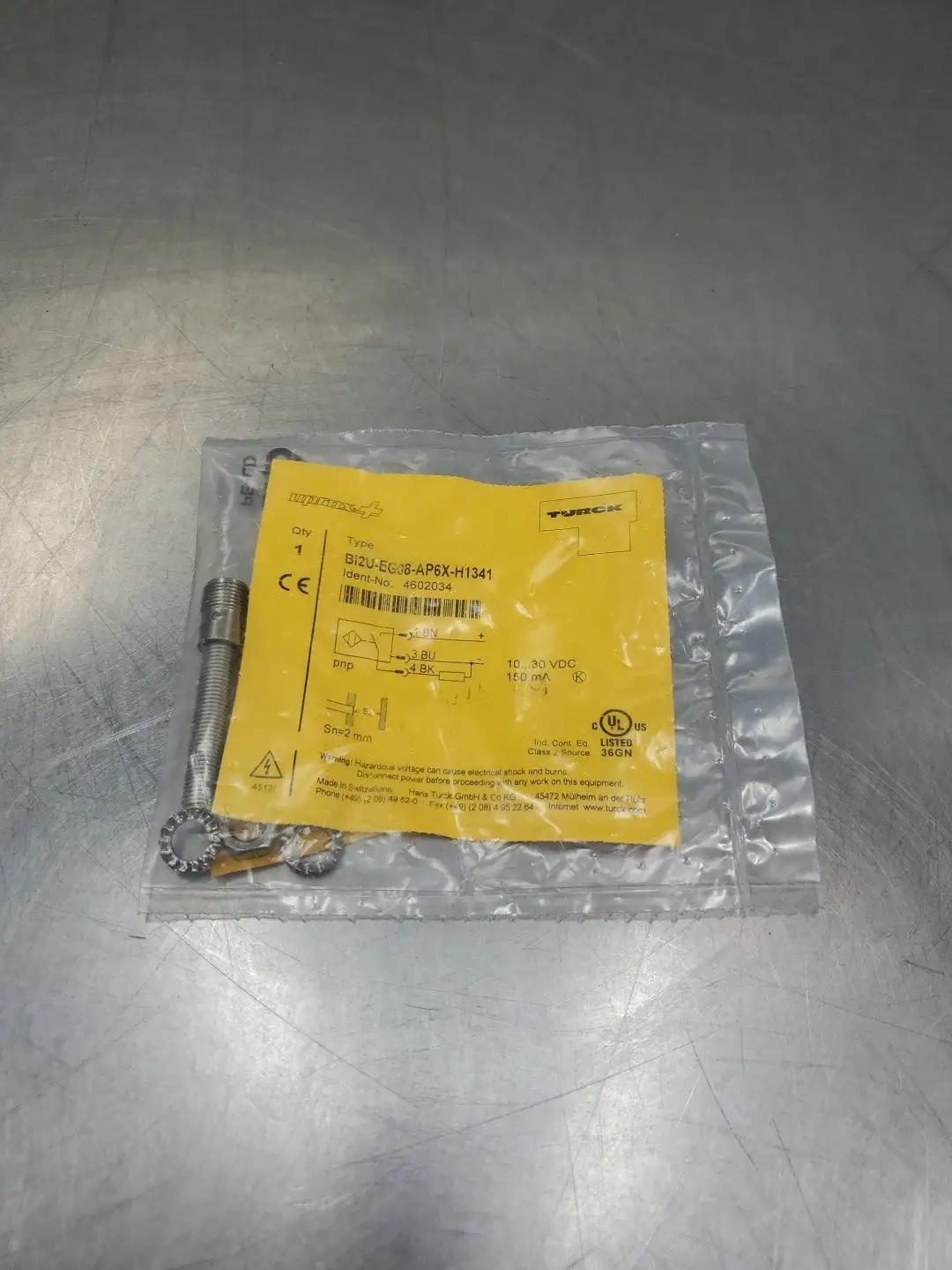 TURCK Bi2U-EG08-AP6X-H1341 Proximity Switch Sensor. 5E-34/4