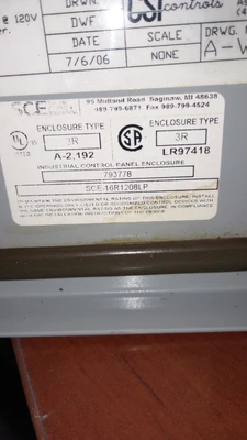 USED CSI CONTROLS A-WS0018