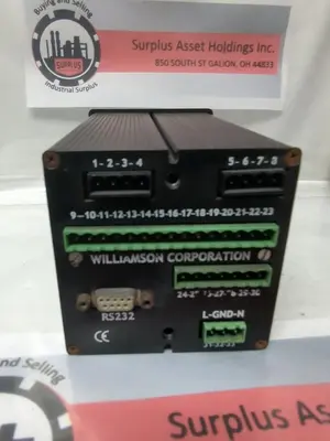 Used WILLIAMSON MODEL 23 Industrial Controls Ohio US | Surplus Asset Holdings #1237385