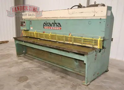 Used 1999 PIRANHA M1/4-10 Power Squaring Shears (Inch) Michigan US | Vander Ziel Machinery Sales #480523