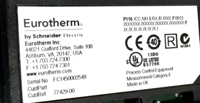 NEW EUROTHERM P116/CC/VH/LRX/R/XXX/F0913