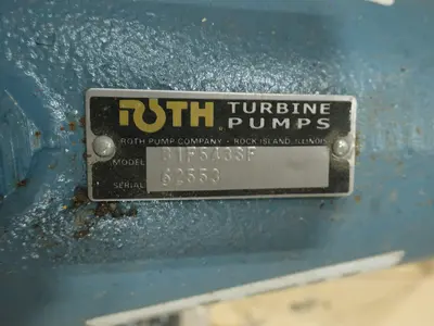 LOT OF 5 TURBINE PUMPS, BURKS, ROTH