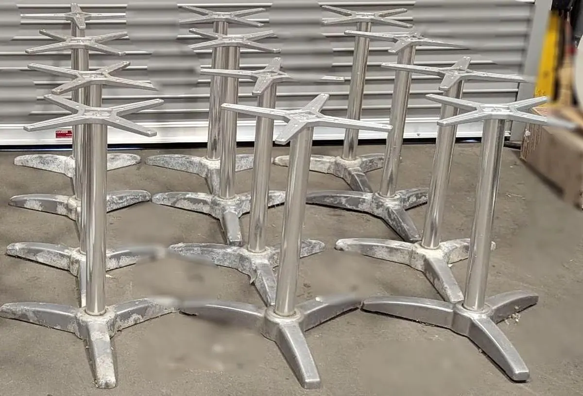 USED TABLE BASE COMPANY CROSS BASE