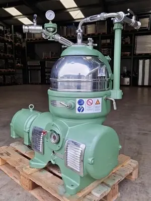 Westfalia KG 8006 chamber bowl centrifuge, 316SS.