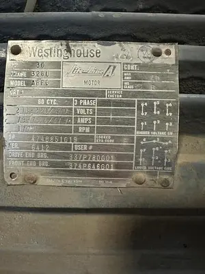 USED WESTINGHOUSE SQUIRREL CAGE
