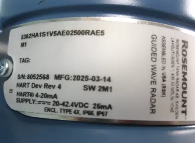 NEW Rosemount 5302 HA1S1V5AE02500RAE5M1
