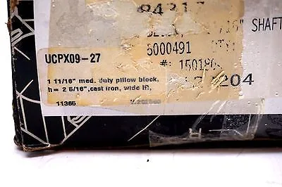 NEW PEER BEARING UCPX09-27 PILLOW BLOCK BEARING UCPX0927