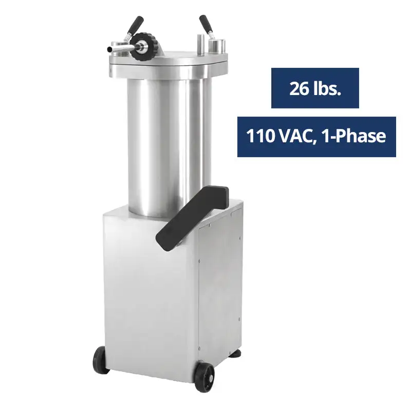 Talsa F14S/26 All Stainless Hydraulic 26 LB Sausage Stuffer - 1 Phase 110 Volts