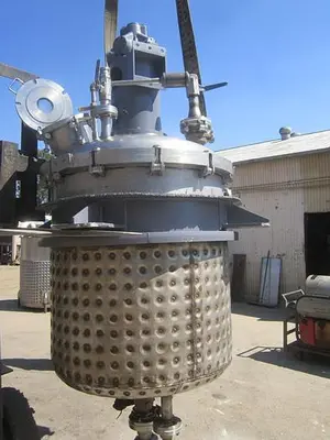 Reactor, 300 Gallon, S/st, Jkt, Sweep Agit, 45 PSI (4) #S739749