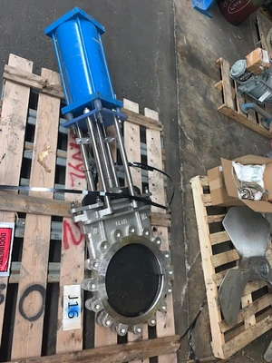16" TL Trueline Stainless Knife Gate Valve Air Operated, New Storeroom Spare