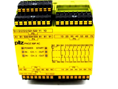 NEW PILZ PNOZ X9P C 24VDC 100-240VACDC 7NO 2NC 2SO SAFETY RELAY 787606