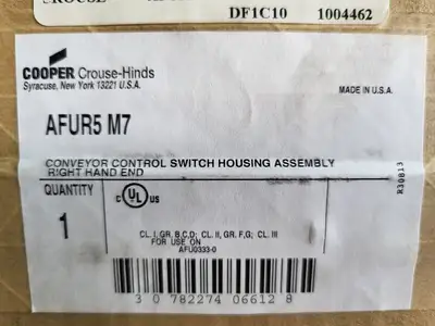 New | in-Stock CROUSE-HINDS AFUR5M7 Switchgears British Columbia CA | Lenmark #240661