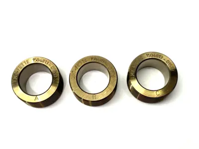 USED LMT FETTE THREAD ROLLING DIE HEAD INSERTS M8-10X1 1K HS TYPE 1, LOT OF 3