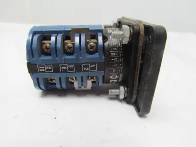 KrausNaimer C11 A048 Ammeter Switchs Switches No Knobs 2 w/o Faceplates Lot of 4