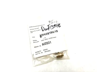 USED WEBER SCREWDRIVING SYSTEMS GUIDE BUSHING 7,8/ZK03 AMPCO