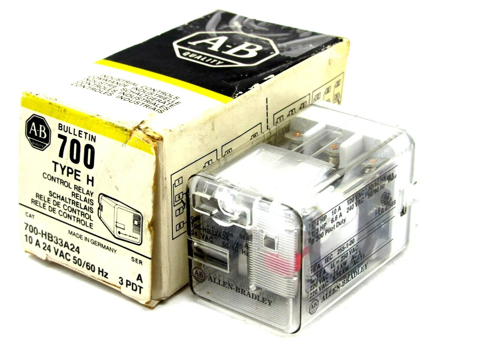 NEW ALLEN BRADLEY 700-HB33A24 RELAYS SER. A 700HB33A24