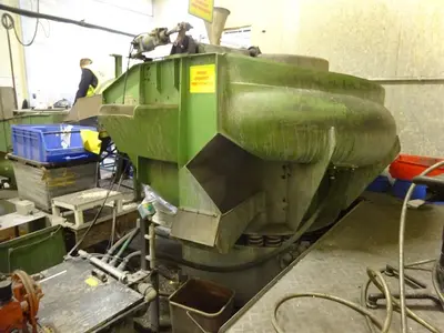 USED ROSLER ROTOFINISH DEBURRING LINE + DRYER
