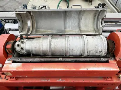 (2) Swaco CD 518 HV Slimline decanters centrifuges on trailer, Duplex SS.