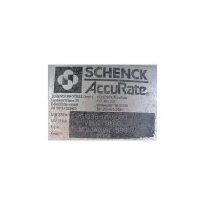 USED SCHENCK ACCURATE FLOW METER MDLMCORE-S80