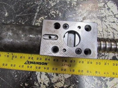 Mori Seiki SL 200 Z Axis Ballnut & Ballscrew W/Servo Motor Housing CNC Lathe