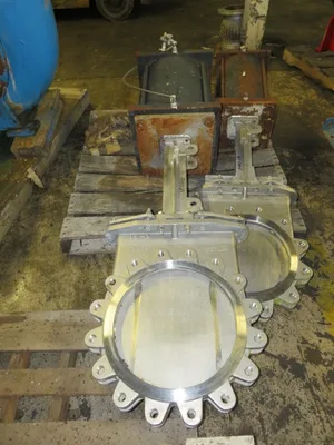 Hilton 16"-150 Knife Gate Valve Air Operated