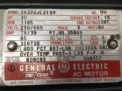 USED GENERAL ELECTRIC / GE 5K326JL319V