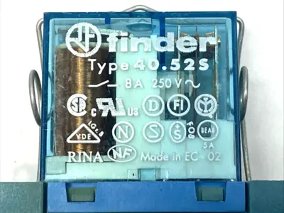 Used Finder General Purpose Relay 8A 250V W/ Relay Socket LOT OF 2 Relays & Switches Michigan US | Maverick Industrial Sales #1401985