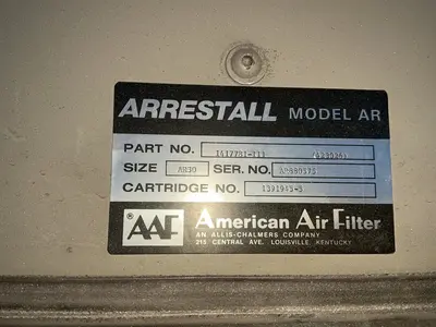 Used ARRESTALL _UNKNOWN_ Dust Collectors Ohio US | HGR 24 #1548049
