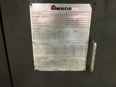 Used 1997 AMADA PULSAR 2415 Laser Cutters Georgia US | The Equipment Hub #1427768
