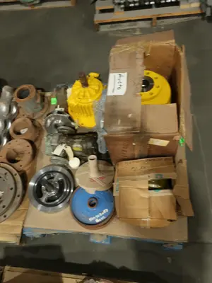 4 PALLETS OF ASSORTED PUMP REPLACEMENT PARTS, CASTINGS, RINGS, PEPELLERS