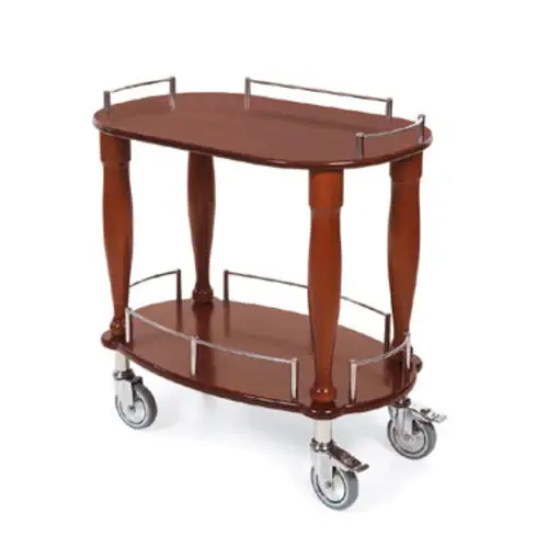Geneva Oval Dessert Cart w/ Multi-Tiered Design (70010)