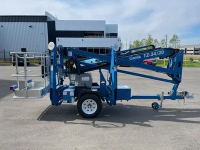 New | in-Stock 2026 GENIE TZ-34/20 TOWABLE ARTICULATING BOOM LIFT Towable Boom Lifts Alberta CA | Adcock Equipment #1418102
