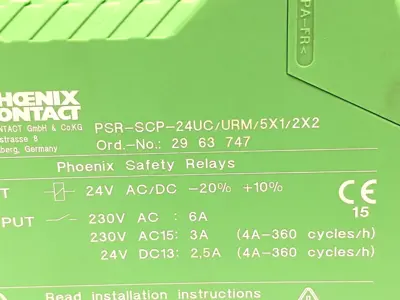 Used PHOENIX CONTACT PSR-SCP-24UC/URM/5X1/2X2 Valves/Fittings | Maverick Industrial Sales #1108255