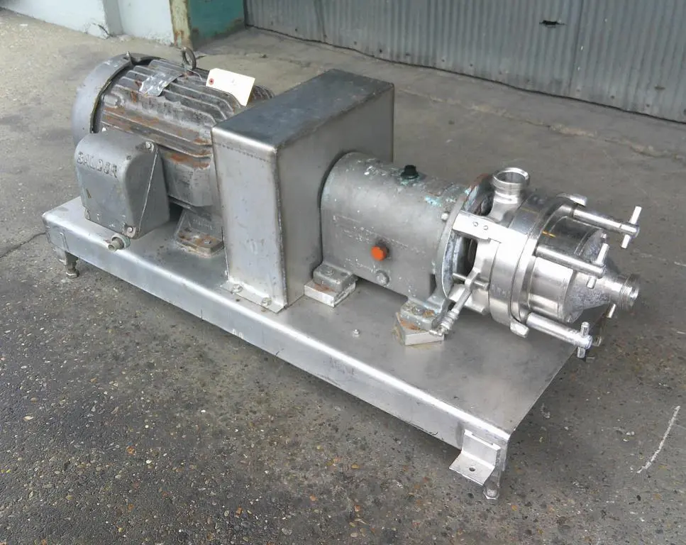 SPC9301  Mill 25 hp Waukesha colloid mill model MS, Stainless Steel