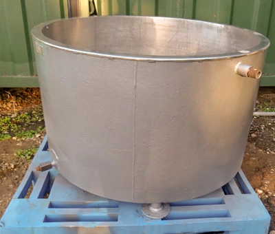 450 L S/S Water Jacketed Open Top Tank