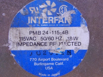 Used INTERFAN _UNKNOWN_ Electronic Component Fans | OCO Industrial #1654220